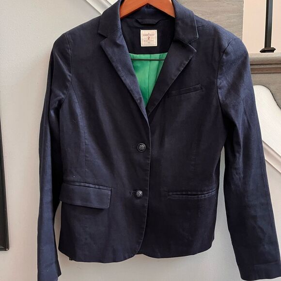 GAP The Academy Blazer in Navy sz 2 EUC - Picture 1 of 7